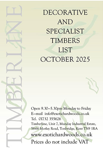 Decorative and Specialist Timbers List - Autumn 2022