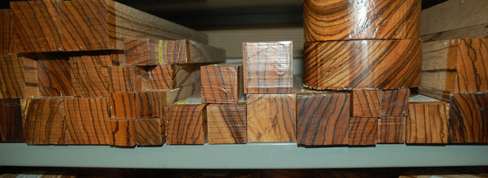 Timberline Exotic Hardwoods - Zebrano Wood Turning Blanks